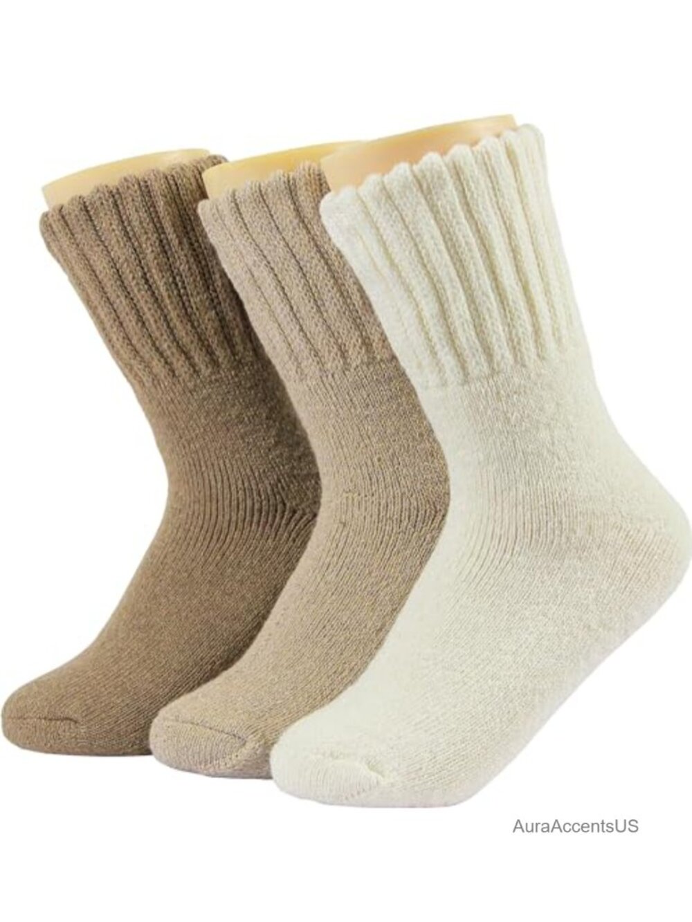 Thick Knit Winter Calf Socks Warm Cotton Polyester Wool Crew Socks Gift